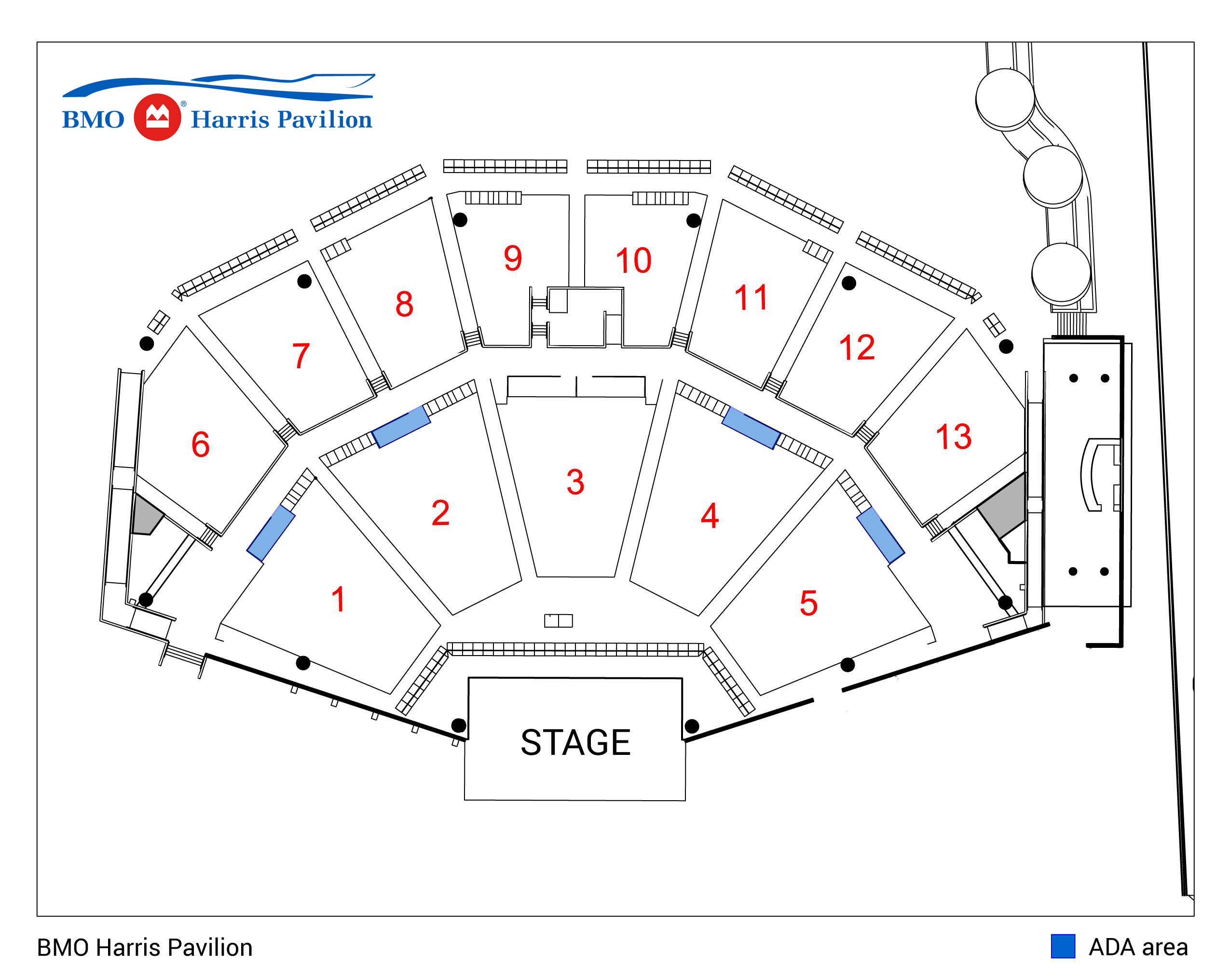 Milwaukee Amphitheater Seating Chart
